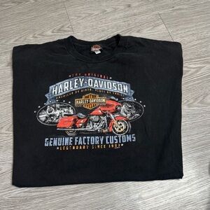Harley Davidson T Shirt Mens 5XL XXXXXL Black Motorcycle Biker Wisconsin 2 Sides